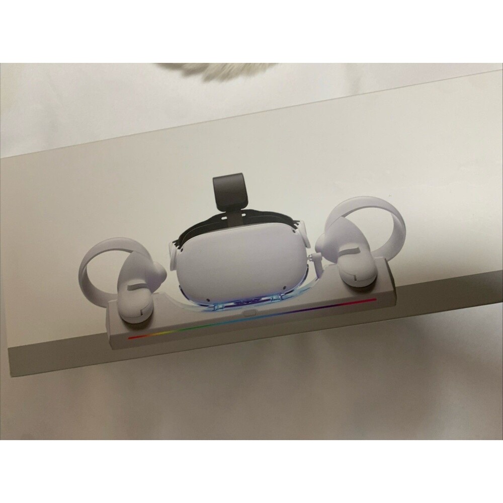 Magnetic Quest 2 Charging Dock, Rechargeable 2100 M Ah Batteries Desk Charging